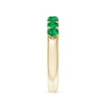 thumbnail image 3 of ANGARA Natural Shared Prong Set Half Eternity Emerald Wedding Band in 14K Yellow Gold for Women (Size-3.1mm) | May Birthstone, Birthday, Anniversary, Jewelry Gift for Women | Natural Emerald Ring, 3 of 10