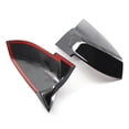 thumbnail image 2 of Pair Gloss Black Rear Mirror Cover Caps Replacement For BMW F20 F21 F30 F32 F36 X1 M3, 2 of 7