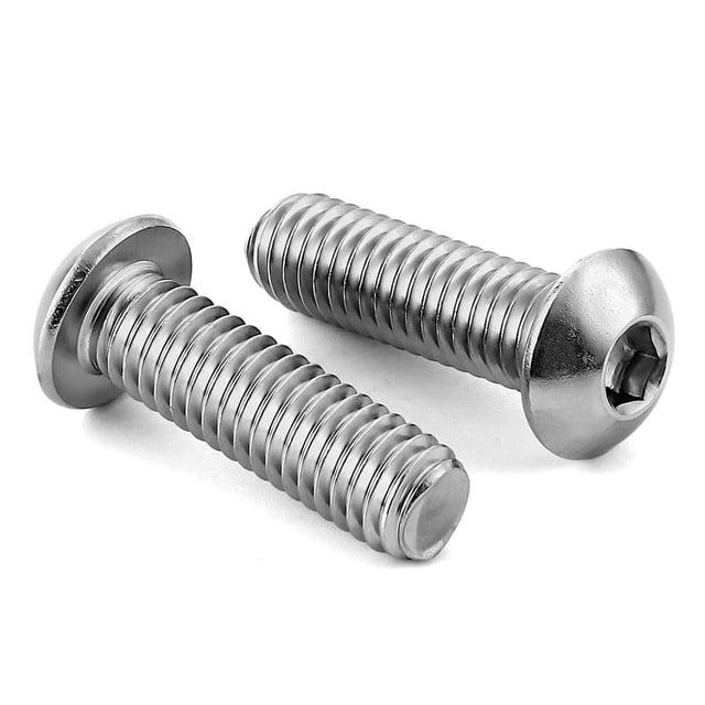 GFDYREE M6-1.0 x 40mm Button Head Socket Cap Screws, Stainless Steel 18-8, Full Thread, Allen Socket Drive, 25 PCS