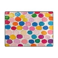 thumbnail image 5 of Yayeee Area Rugs for Living Room 5.2'x4' Non Slip Washable Bedroom Floor Carpet, Watercolor Circles, 5 of 5