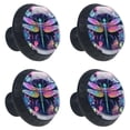 thumbnail image 2 of 4 Pcs Dragonfly Knobs for Kitchen Cabinet Cupboard Dresser Bookcase Drawer Pulls Handles Round Home Decor, 2 of 8