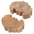 thumbnail image 3 of IBA Indianbeautifulart Textile Printing Block Asian Hand Carved Wooden Stamp Wood Block Printing Textile Stamps For Fabric/ Pottery Blocks-6 Inch, 3 of 7