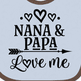 thumbnail image 4 of Inktastic Nana Papa Love Me Grandchild Boys or Girls Baby Bib, 4 of 4
