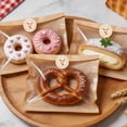 thumbnail image 2 of START MAKERS 200 Pcs Bakery Bags with Window, 7.1 x 7.5 Inches Paper Donut Bags, Pastry Bags for Baked Goods, Cookies, Sandwiches, 2 of 8
