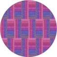 thumbnail image 1 of Ahgly Company Machine Washable Indoor Round Transitional Magenta Pink Area Rugs, 8' Round, 1 of 7