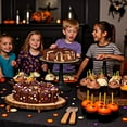 thumbnail image 5 of 3-PCS Black Cake Stand Set (8"/10"/12" Plate) for 6-10 Inch Cakes, Perfect Dessert Table Display Set, Cupcake&Cake Stands for Halloween, Black and Gold Party Decorations (Metal), 5 of 12
