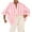 Pink, variant on Lenpel Women's Oversized Button down Shirts Long Sleeve Collared Curved Hem Pleated Striped Tunic Tops Loose Casual Blouses(White,X-Large)