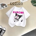 thumbnail image 2 of Marca Kulomi, camiseta de algodón de verano para niños, linda camiseta de dibujos animados de Sanrio para niño y niña, ropa informal de moda para niña bebé, 2 of 5