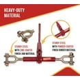 thumbnail image 2 of (4 Pack Ratchet Speciality Binder, Jaw-Jaw 10" Barrel, 13,000 lbs WLL, 2 of 9