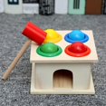 thumbnail image 4 of Toddler Montessori Wooden Toy, Color & Shape Cognitive Matching Game, Hammer & Ball Knock Training, Fine Motor Skill Development, Educational Gift for Kids, 4 of 8