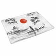 thumbnail image 2 of MKHERT Oriental Ink Painting Man with Boat and Bamboo Leaves Doormat Rug Home Decor Floor Mat Bath Mat 30x18 inch, 2 of 3