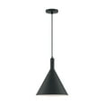 thumbnail image 6 of 60/7128-Nuvo Lighting-Lightcap-1 Light Large Pendant in Mid-Century Modern Style-12 Inches Wide by 14.5 Inches High-Matte Black Finish    -Traditional, 6 of 9