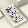 thumbnail image 4 of "Agregue un toque de diversión a su iPhone: funda para teléfono plateada mate con estampado de dibujos animados", 4 of 4