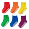 thumbnail image 3 of Baby Socks Cotton Crew Toddler Socks Grips Non Slip Bottom Kids Socks, 3 of 5