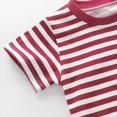 thumbnail image 4 of NIEWTR Kids Girls Summer Clothes Baby Girl Short Sleeve Tee Summer Clothes Toddler Tops Soft Casual Crewneck Play and Sport Shirts 2T 3T 4T(Wine,18-24 Months), 4 of 6