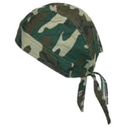 Camouflage Doo-Rag Camo Do-Bandana Motorcycle Skull Cap Cotton Helmet Liner