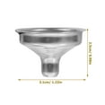 thumbnail image 2 of 8 Pcs Miniature Funnel Cooking Canning Funnels Small Silver, 2 of 8