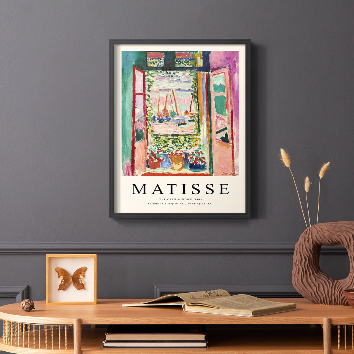 Matisse CXCVII Framed Print in Black Solid Wood 8 x 10 Framed Print
