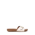 thumbnail image 2 of Fitflop Women's Iqushion Adjustable Buckle Leather Slides, 2 of 6
