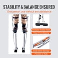 thumbnail image 5 of Adjustable Aluminum Drywall Stilts 24''-40'' - Painting & Construction Stilts, Silver - Lightweight & Durable Tool for Professionals, 5 of 6