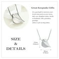 thumbnail image 2 of Cremation Jewelry for Ashes Stainless Steel Peace Dove Urn Keepsake Memorial Ash Holder Cremation Urn Pendant Necklace, 2 of 7