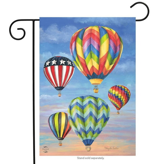 Briarwood Lane Hot Air Balloons Summer Garden Flag