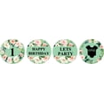 thumbnail image 1 of Darling Souvenir Party Favor Floral Border 1st Birthday Theme Stickers Labels 190 Pcs-Mint, 1 of 1
