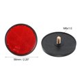 thumbnail image 3 of Unique Bargains 4pcs M6x1.0 Red Plastic Universal Screw Mount Reflective Warning Reflector for Motorcycle Bicycle, 3 of 6