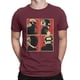 thumbnail image 5 of Camisetas de algodón con cuello redondo y manga corta para hombre, con diseño de banda de producción electrónica y humor., 5 of 7