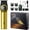 Gold, variant on VGR 977 Professional Hair Trimmer Hair Clippers for Men, 8000rpm T-Blade Trimmer Zero Gapped Cordless Barber Clippers, Rechargeable Edgers Clippers with LED Display(Gold)