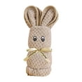 thumbnail image 6 of Bunny Towel under $5! CQCYD Bunny Face Towel, Soft Fleece Bath Towel for K-ids, Cute Animal Hooded Towel for Wedding Baby Shower, 35x75cm Absorbent Bath Sheet, Gift for Boys Girls, 6 of 9