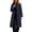 Navy, variant on cocolona Womens Trench Coat Open Front Button Down Lapel Lined Overcoat LightWeight Trendy Fall Winter Solid Color Long Coat