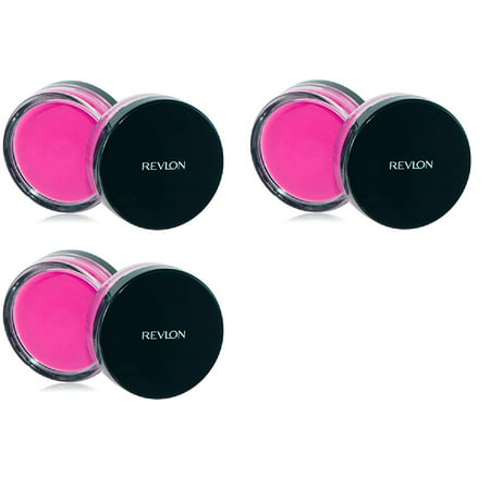 Revlon Photo Ready Cream Blush, Flushed, 0.4 Ounce (3 Pack) + Makeup Blender Stick, 12