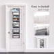 thumbnail image 3 of Over The Door Organizer,5-shelf Fabric Wall Mount Storage With Pvc Clear Window,over Door Hanging Organizer For Bathroom, 3 of 5