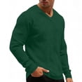 thumbnail image 4 of Mens Summer Night Thermal Long Sleeve V Neck Waffle Knit T-Shirts Pullover Tops Regular Fit Textured Shirt, Business Casual Breathable Solid Color Tee for Office Work, Big & Tall, 4 of 9