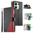 thumbnail image 1 of Funda cartera GANGXUN para Xiaomi Redmi Note 13 4G , cuero PU con tarjetero, cremallera, correa de mano, soporte y protección 1243°, 1 of 6