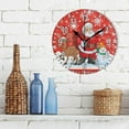 thumbnail image 3 of Dreamtimes 10in Cute Christmas Snowman Wall Clock, Non-Ticking Silent Battery Operated Wall Clock for Kids Living Room Bedroom Kitchen School Office Christmas Decor, 3 of 7