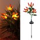 thumbnail image 1 of Luces solares de flores para exterior Lisbinx - Estaca de jardín con llama LED de plástico rojo de 70 cm | Iluminación decorativa solar impermeable para patios y jardines, 1 of 1