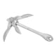 thumbnail image 3 of VOBOR Ancla Plegable Acero al Carbono de 5,5 Libras, 4 Grapas, Accesorios Marinos para Kayaks, Bote Inflable, Accesorios de Ancla para Yates, 3 of 5