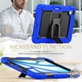 thumbnail image 2 of FJLBDE Case for iPad Air 11 inch (2026 M4/2025 M3/2024 M2), Rugged Shockproof Tablet Cases Cover with Kickstand Shoulder Strap, Blue, 2 of 7