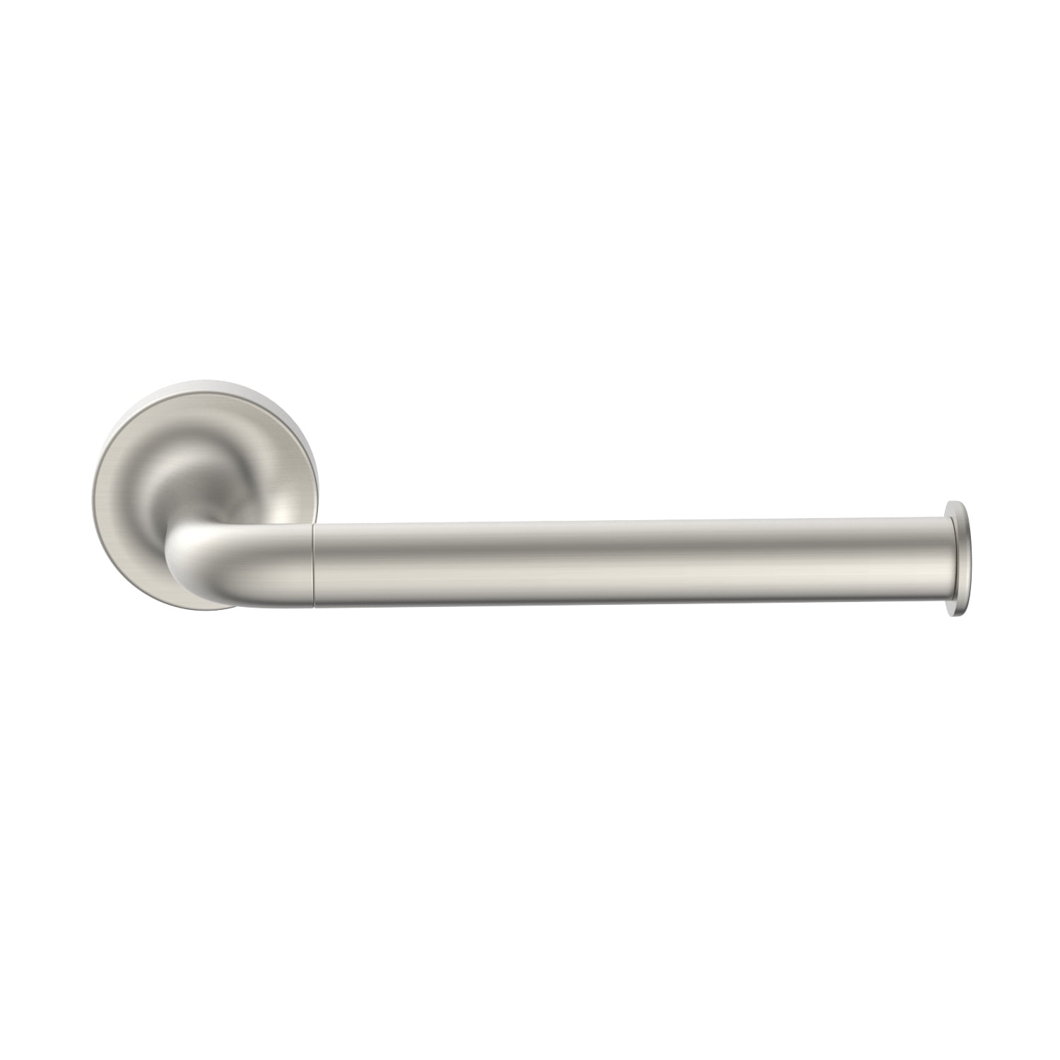 (2 pack) Better Homes & Gardens Clean Modern Style Wall Mount Toilet Paper Holder Satin Nickel Finish