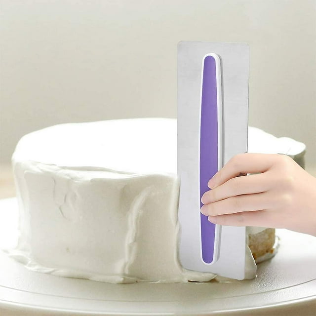Pastel de glaseado más suave, herramienta de decoración de bricolaje para tartas de acero inoxidable, pulidor de hielo para crema Mousse Sugarcraft Feliz Sencillez