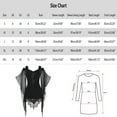 thumbnail image 3 of Womens Halloween Insert Lace Gothic T Shirt Tops Blouse Gothic Lace Stitching Strapless Tops Irregular Stitching Strap Tops Clothes, 3 of 5