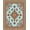 Blue, Pattern 11, variant on ODIKA 4'x6' Machine Washable Non-Slip Area Rug, Classic Boho With Faded Ornamental Filigree High Traffic Rug, Blue, 407107