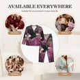 thumbnail image 7 of Lsque Flower Bald Eagle Pattern Long Sleeve Pajama Set for Women - Soft 2-Piece Sleepwear and Loungewear Set with Pockets, Comfy Nightwear-Large, 7 of 7