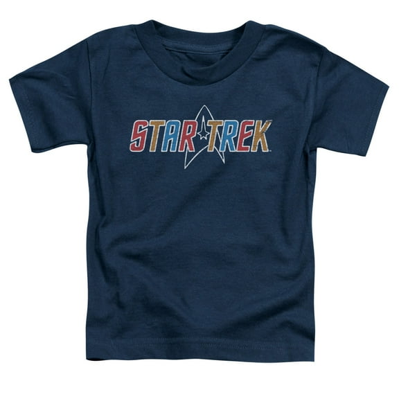 Star Trek Multi Colored Logo Toddler T-Shirt Navy