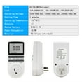 thumbnail image 3 of Amdohai Digital Timer Switch Socket Digital Electronic Timer Switch LCD Display Plug-in Programmable Time Switch Energy, 3 of 8