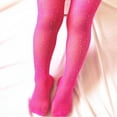 thumbnail image 1 of JUNWELL 1pair Kids Rhinestone Decor Hollow Out Tights, 1 of 6