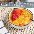 thumbnail image 2 of ONEMORE Ramekins 4 oz - Oven Safe Shallow Ramekins with Brown Rim for Creme Brulee - Speckled, Fluted, Set of 6, 2 of 7