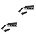 thumbnail image 4 of Riwesomey Divisor de encendedor de cigarrillos para coche de 1 a 3 enchufes con adaptador de USB DC 12-24V adaptador de corriente para Como se muestra 2piezas, 4 of 6